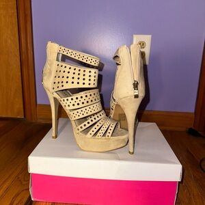 Women's Nude High Heel Sandals